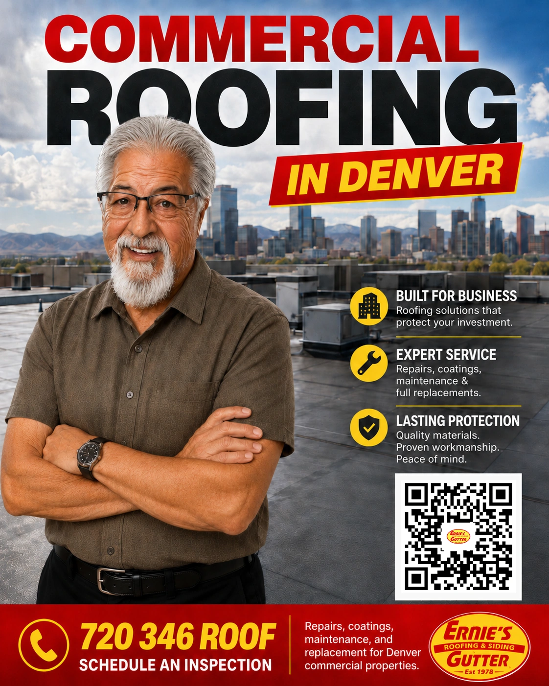 Commercial Roofing in Denver by Ernie's Roofing