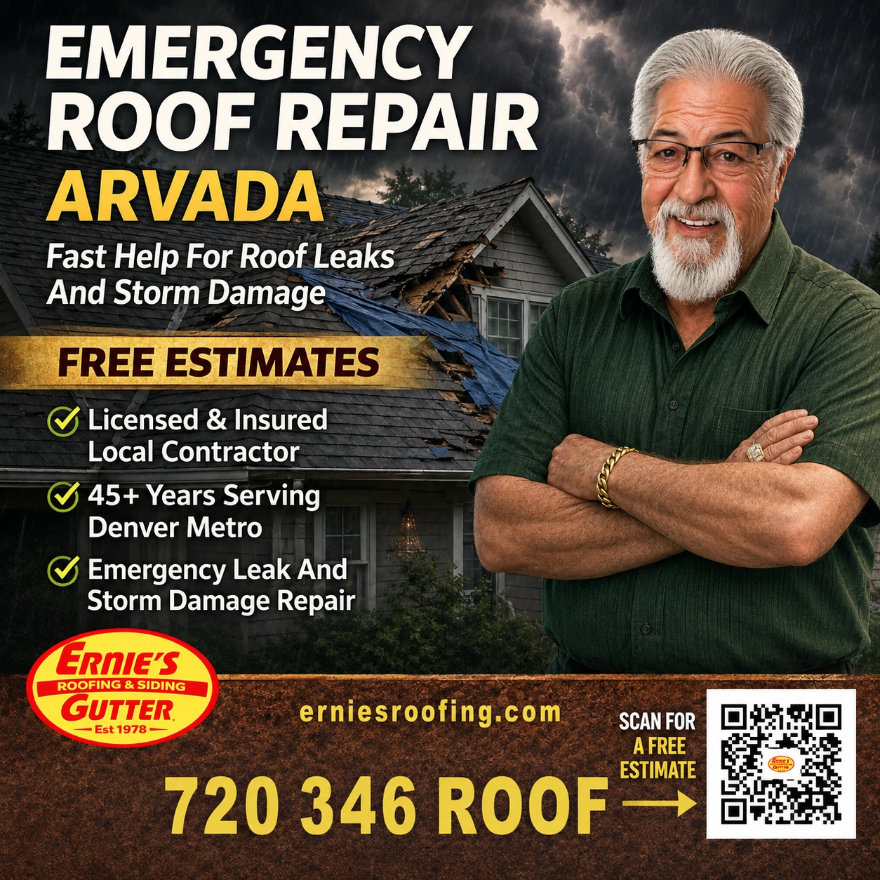 Emergency Roof Repair In Arvada Co by Ernie's Roofing