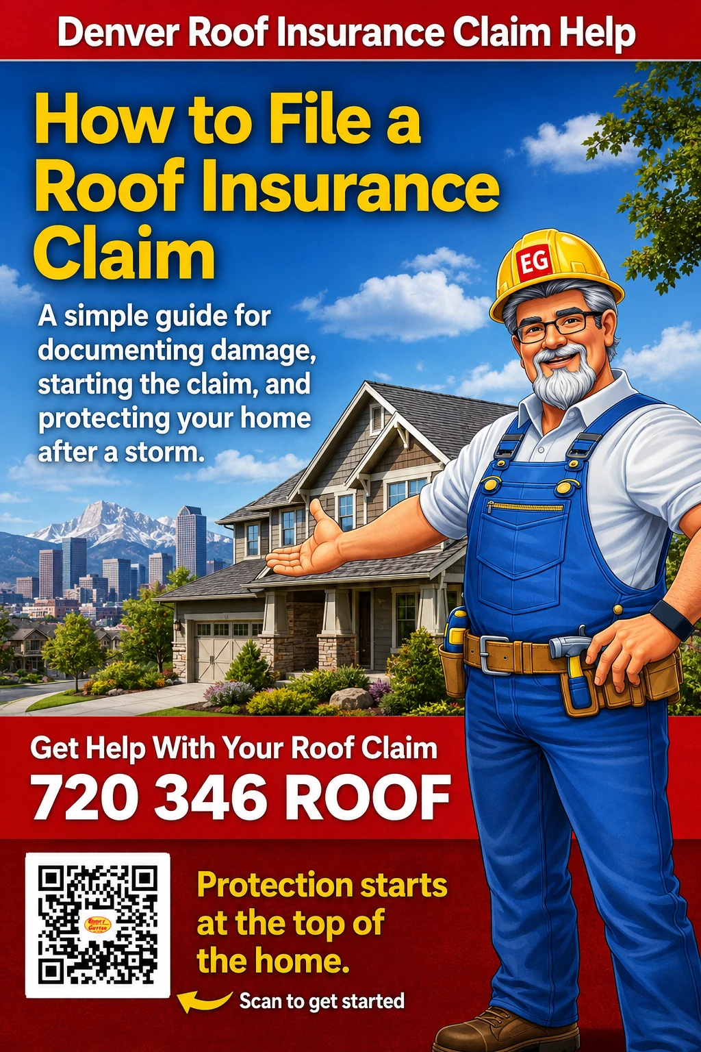 How to file a roof insurance claim Colorado Denver homeowner guide