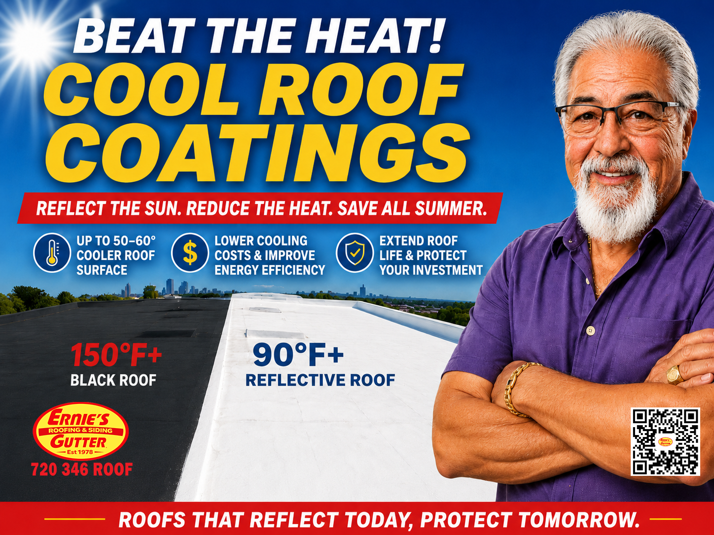 Cool Roof Coatings Denver reflective roof coating by Ernie's Roofing