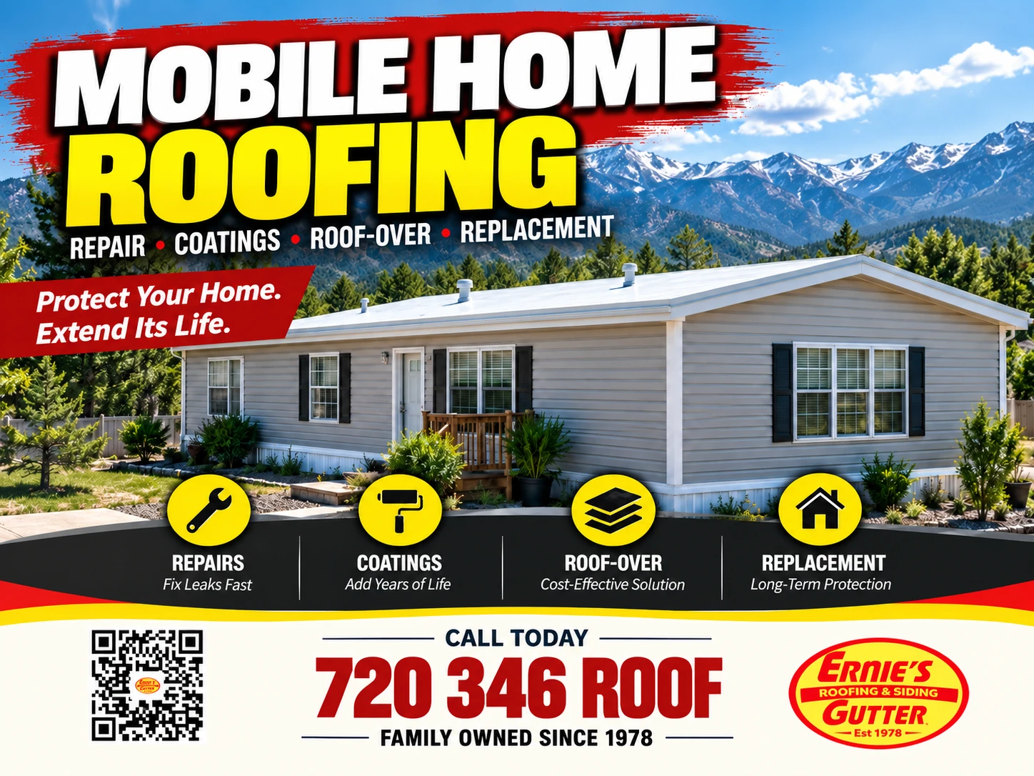 Mobile Home Roofing in Denver by Ernie's Roofing