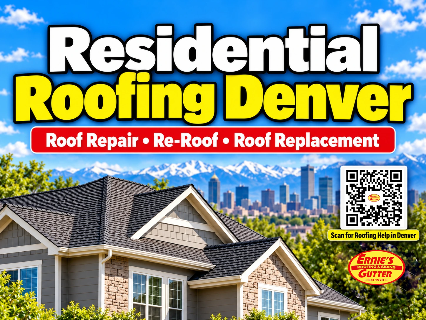 Residential Roofing Denver Colorado for roof repair, re-roofing, and roof replacement
